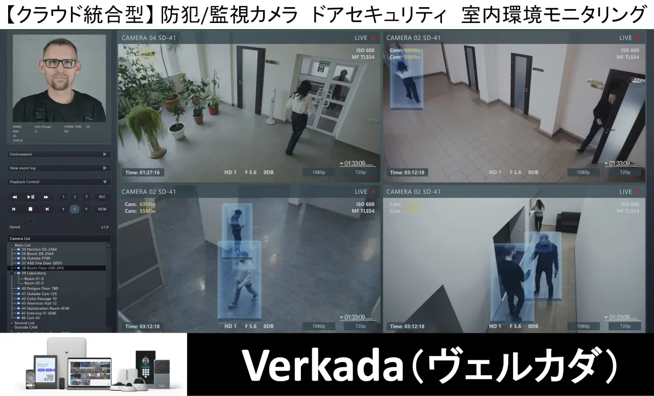Verkada（ヴェルカダ）【クラウド統合型】防犯/監視カメラ・ドア