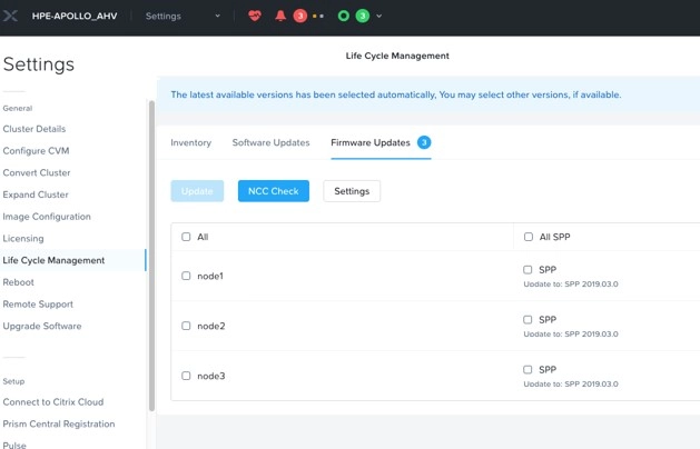 HPE ProLiant DX Nutanix LCM
